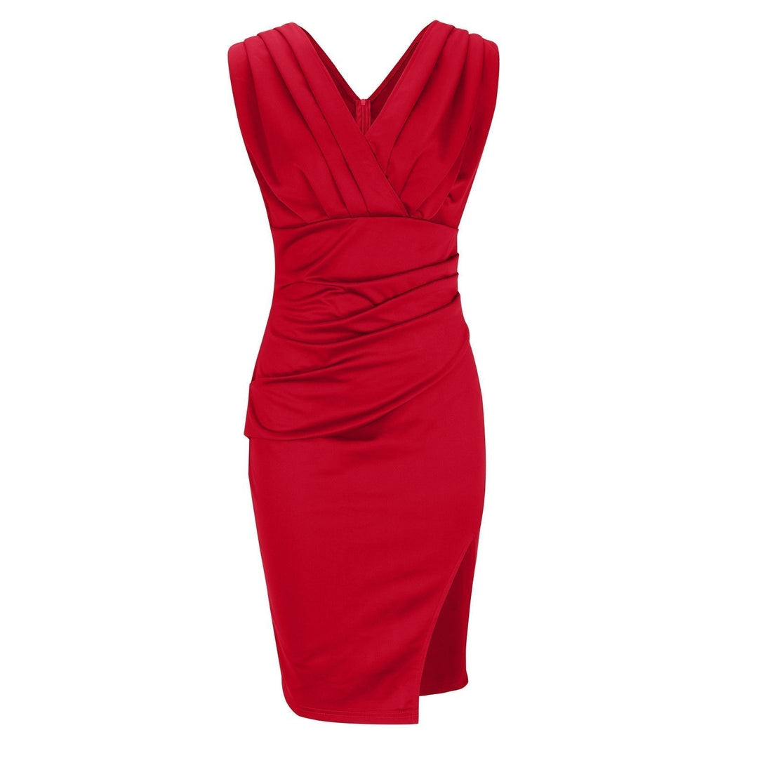 Fresia™ | Robe Élégante Cintrée avec Décolleté en V