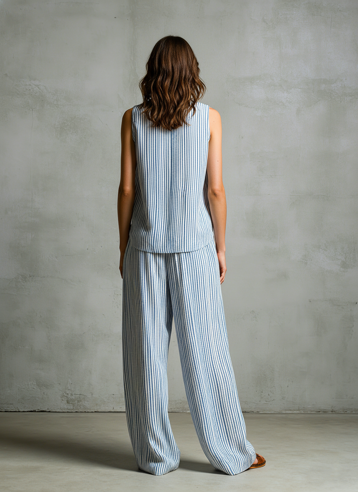 Livia | Striped Palazzo Set