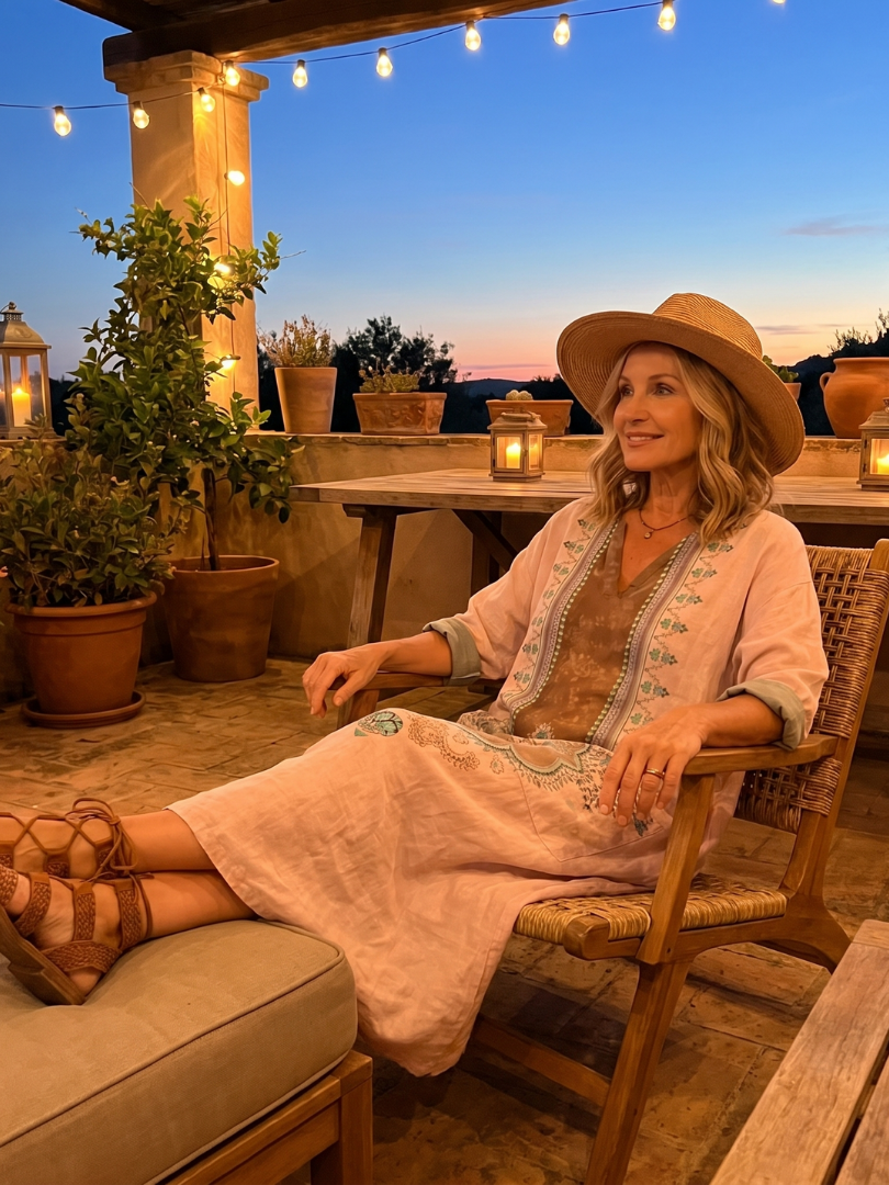 Kenza | Designer Panel Relaxed Pocket Midi Dress