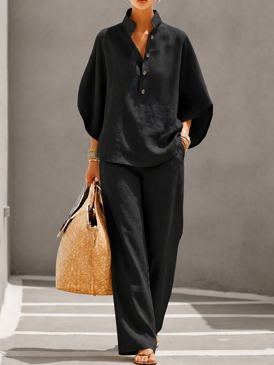 Carlotta | Two-Piece Palazzo Ensemble