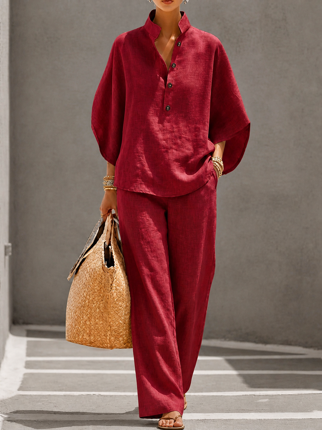 Carlotta | Two-Piece Palazzo Ensemble