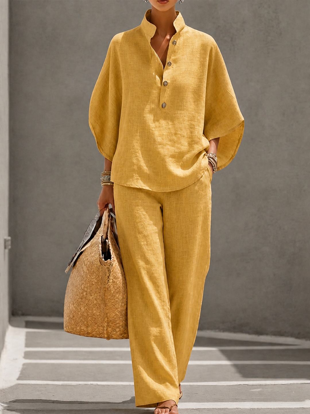 Carlotta | Two-Piece Palazzo Ensemble
