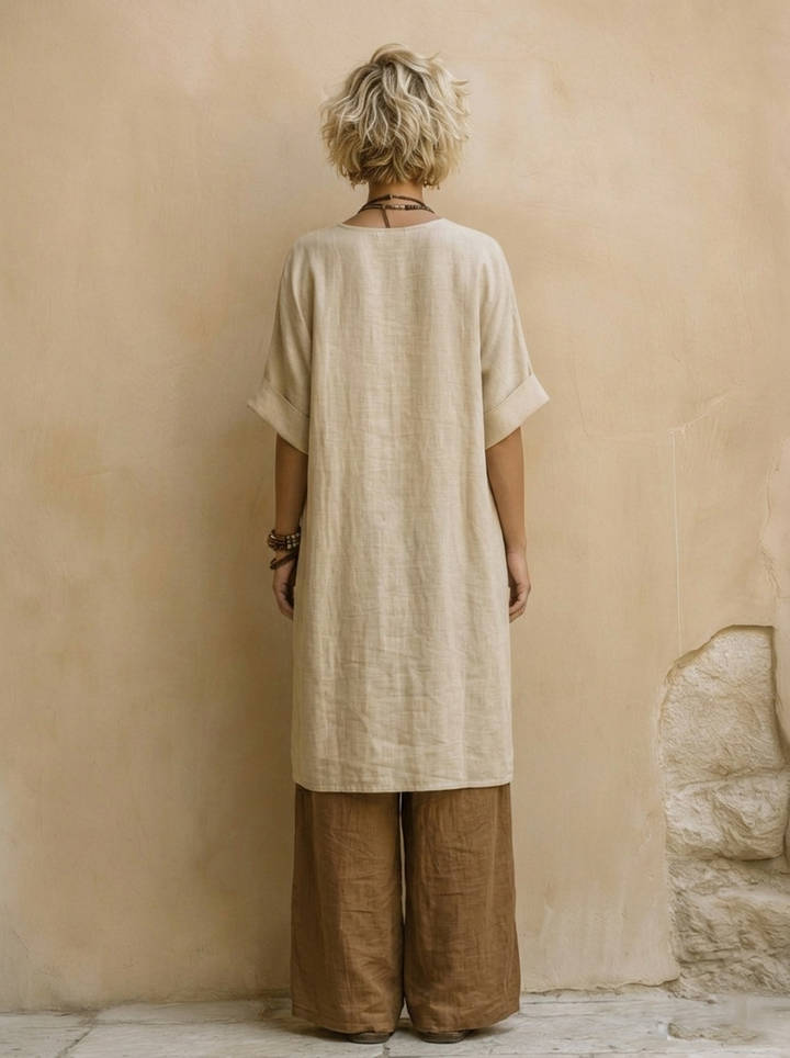 Valentina | Long Bohemian Set with Embroidery