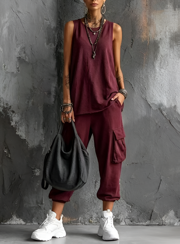 Valentina | Comfortable Casual Set with Pockets